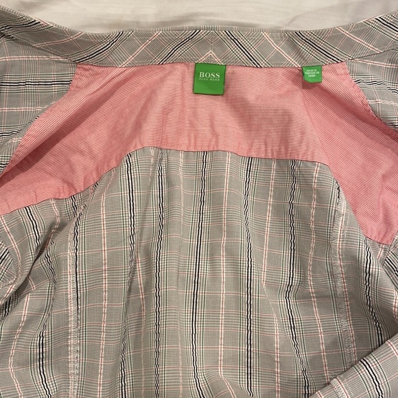 Stunning Hugo boss green label casual dress shirt size XL, neck 17.5, sleeve 35 - Picture 10 of 14